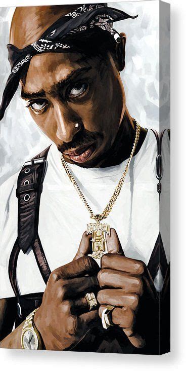 2pac Tupac Shakur Artwork Canvas Print Canvas Art By Sheraz A Tupac
