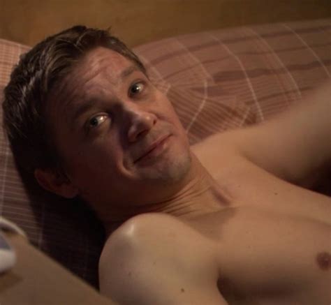 Jeremy Renner Sweaty And Shirtless Naked Male Celebrities