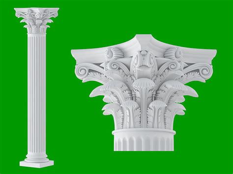 Roman Corinthian Column 3d Model Cgtrader