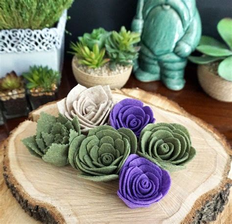Felt Succulents Tutorial For All Your Rustic Centerpieces And Bouquets