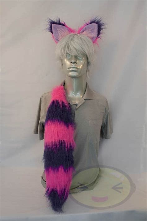 Are you dressing up for halloween? Fluffy Cheshire Cat Ear and Tail Set Cosplay, Accessories ...