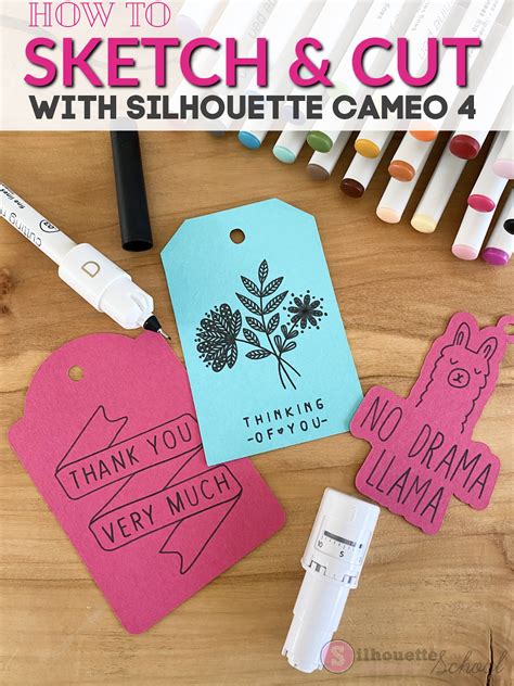 How To Sketch And Cut With Silhouette CAMEO 4 Silhouette School