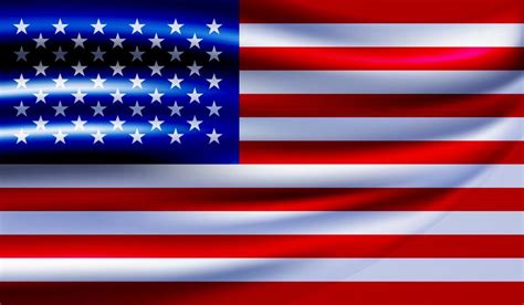 Vector De La Bandera De Estados Unidos Ilustración De Vector De Fondo