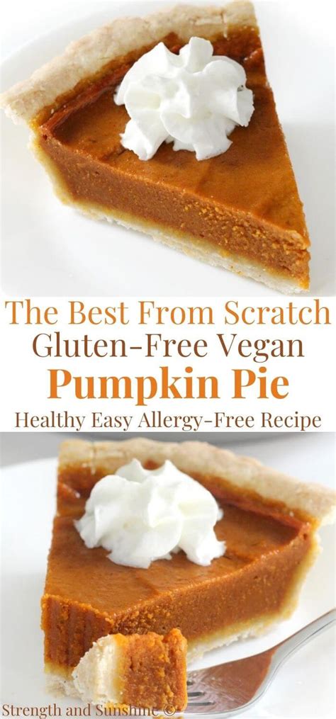 The Best Gluten Free Vegan Pumpkin Pie Allergy Free