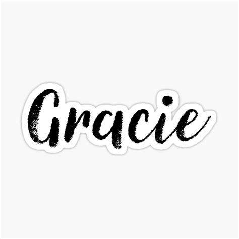 Gracie Girl Names For Wives Daughters Stickers Tees Sticker For