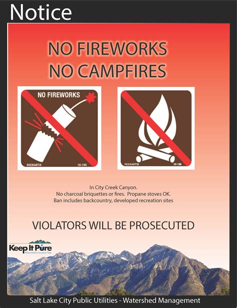 Campfires Banned In City Creek Canyon Public Utilities