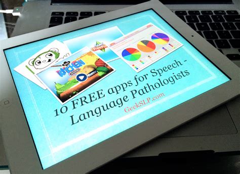 In this video i highlight my top 5 favorite speech therapy apps that i use in all of my sessions. Ten FREE apps for Speech-Language Pathologists - GeekSLP