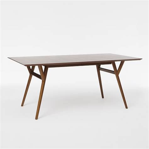 Round out the look by coordinating your decor to the style of your modern table. Mid-Century Expandable Dining Table | west elm