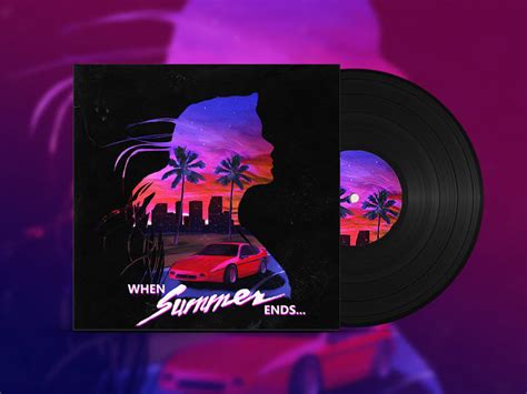 Design 80s Retro Synthwave Neon Album Album Cover Art By Maxwell202