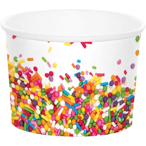 Confetti Sprinkles Paper Treat Cup 6 Pack