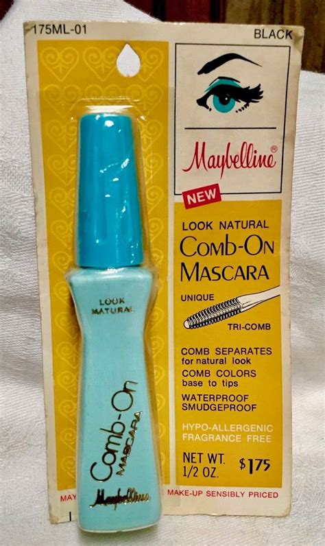 Maybelline Comb On Mascara 1975 Vintage Makeup Ads Retro Makeup