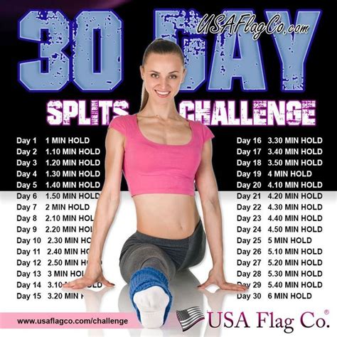 30 Day Splits Challenge Splits Challenge 30 Day Splits Challenge Flexibility Workout
