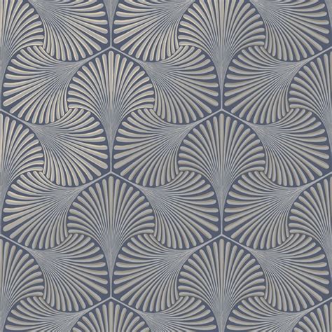 Aspen Geometric Metallic Wallpaper Navy Wallpaper From I Love