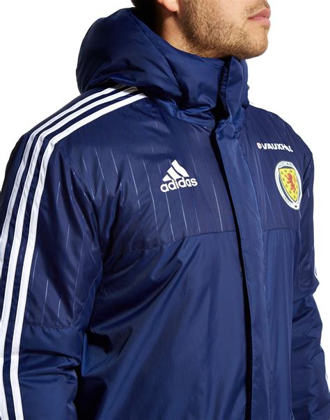 Adidas Originals Synthetic Scotland Fa 201516 Stadium Jacket In Dark