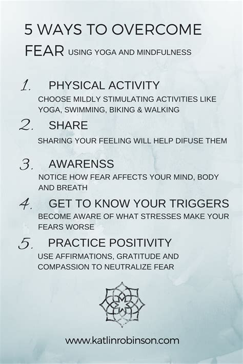 10 Ways To Overcome Fear — Katlin Robinson Yoga Therapy