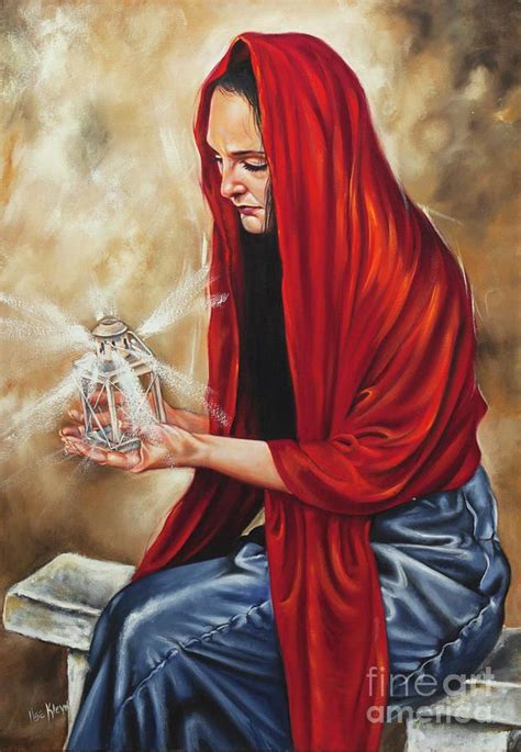 Woman Painting Light My Candle By Ilse Kleyn Prophetic Painting