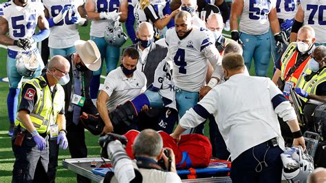 Cowboys quarterback dak prescott is expected to miss the rest of the season after suffering a the worst thing that happened today was the dak injury, ryan said. Dak Prescott injury: Patrick Mahomes, Troy Aikman, NFL ...
