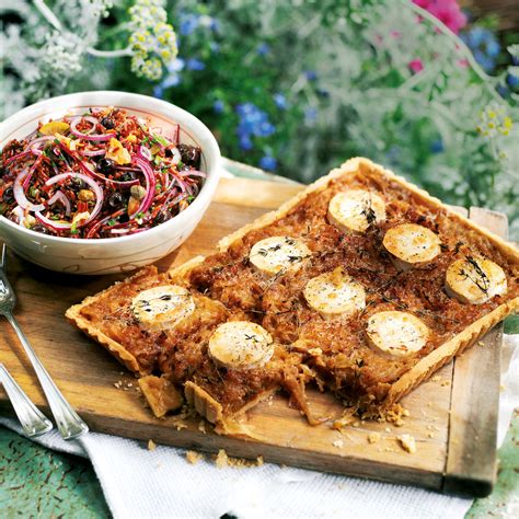 Caramelised Onion Tart With Goats Cheese And Thyme