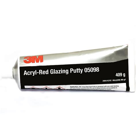 3m Acryl Red Glazing Putty 409g Spray Guns Direct