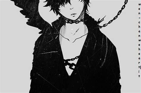 Bandw Cool Cool Anime Boy Cool Boy Demon Manga ♥ Dark