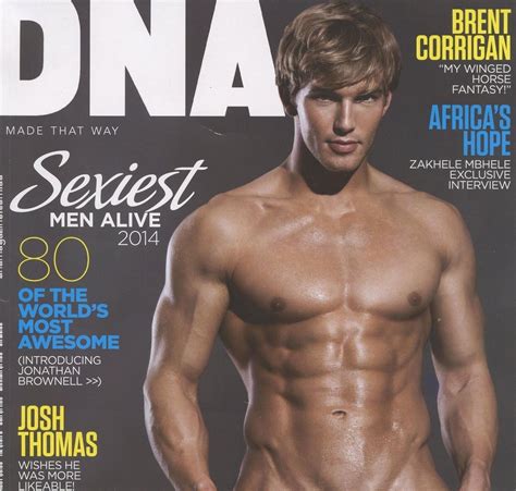 Dna Magazine Gay Men Sexiest Man Alive Jonathan Brownell Ebay