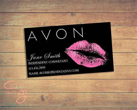 Typically when you order through a print shop, you need to place a minimum quantity order (usually 250 cards), give the shop the information to place on the card (with the same information printed on all the cards), and then wait. AVON business card printable download lips kiss
