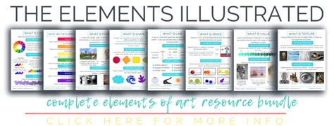 The Elements Illustrated Elements Of Art Posters And Digital Bundle