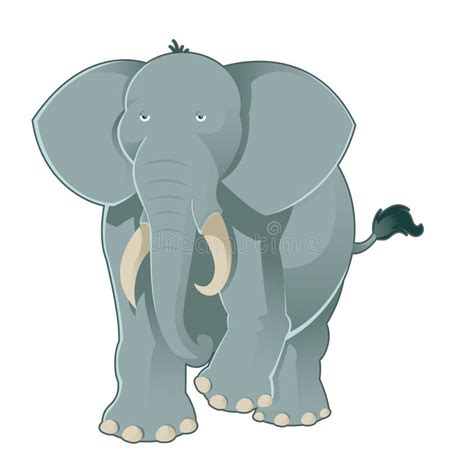 Elefante Gris Ilustración Del Vector Ilustración De Grande 55328714