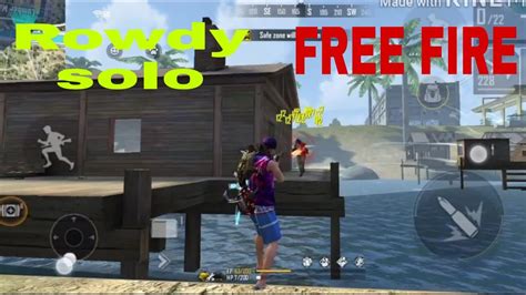 Players freely choose their starting point with their parachute, and aim to stay in the safe zone for as long as possible. Free fire Rowdy game play nob - YouTube