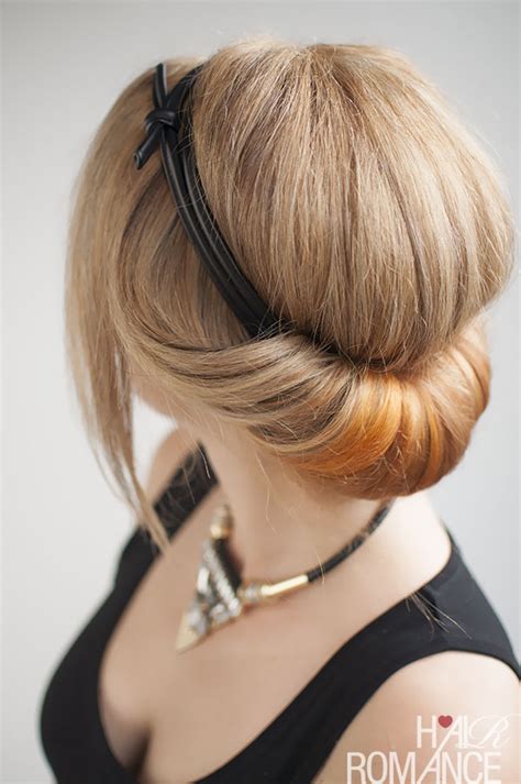 How To Do A Chic Rolled Updo Hair Romance