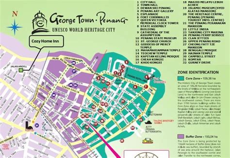 The capital city george town and penang island are highly developed and have been a favourite with tourists for a long time. georgetown penang map - Google Search | Penang, World ...