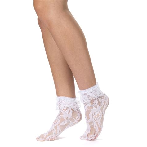 Leg Avenue White Lace Ankle Socks Lovehoney Uk