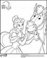 Coloring Disney Pages Belle Princess Horse Drawing Colouring Color Printable Print Beast Beauty Getdrawings Choose Board sketch template
