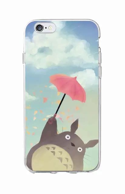 Cute Totoro Spirited Away Ghibli Miyazaki Anime Soft Clear Phone Case For Iphone 7 7plus 6 6s 5