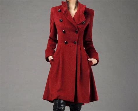 Asymmetrical Military Wool Coat Winter Coat Women Etsy Coats For