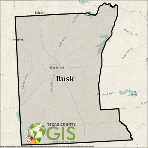 Rusk County Texas Plat Maps