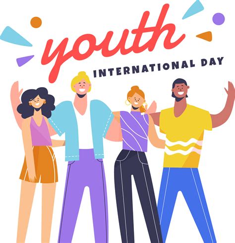 Youth Day Illustration International Happy Youth Day Png 2021 Free