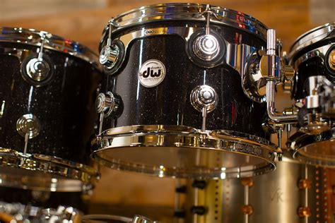 Dw Collectors Series Maple Mahogany Hybrid 6 Piece Drum Kit Black I