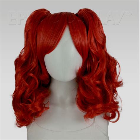 Rhea 20 Inch Dark Red Curly Ponytail Set
