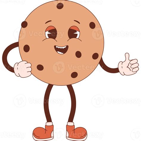 Chocolate Chip Cookie Character 21360218 Png