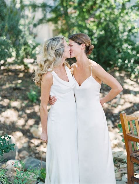 Lesbian Wedding All White Wedding Lesbian Wedding Lesbian Bride