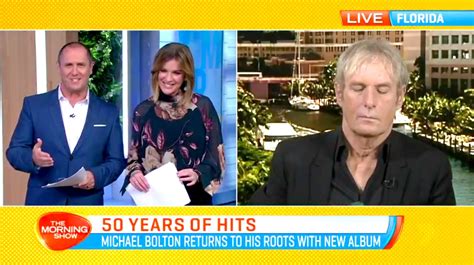 michael bolton falls asleep during live tv interview