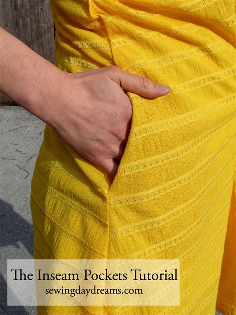 Diy The Inseam Pockets Tutorial Sewing Pockets Pocket Skirt