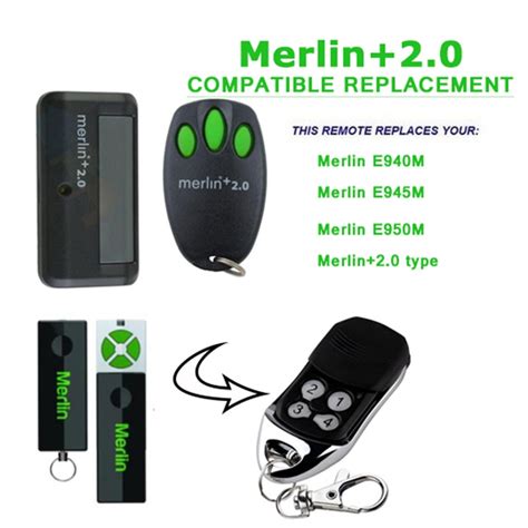 5pieces Merlin E945e950e943 Mt100evo Security 20 Mt60evo Security 20 Compatible Garage