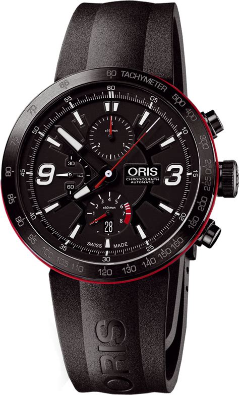 A watch purchased on the web from any other retailer or site may be counterfeit. Oris TT1 Chronograph Men's Watch Model: 67476594764RS