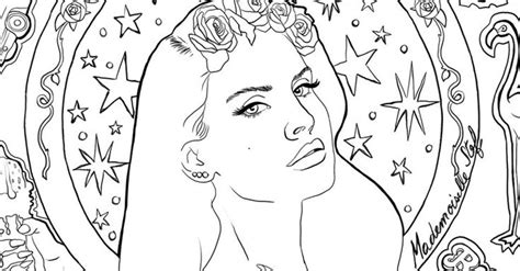 Lana Del Rey Coloring Sheet Coloring Pages