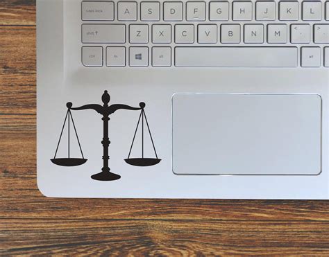 Law Scales Of Justice Vinyl Decal Sticker