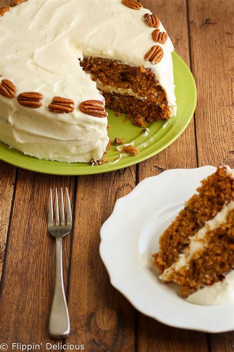 Gluten Free Carrot Cake With Whipped Cream Cheese Buttercream Frosting