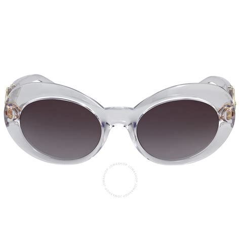 Versace Grey Gradient Oval Sunglasses Ve 4329 14811 53 8053672645750 Sunglasses Versace