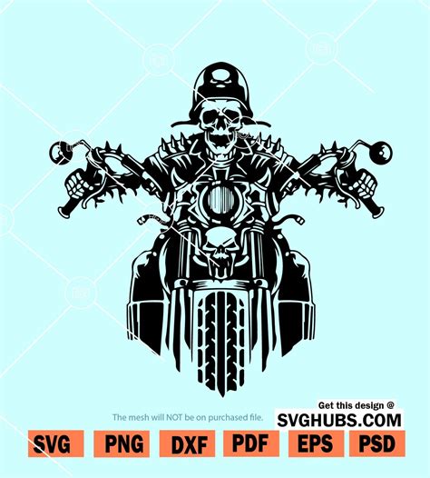 Craft Supplies And Tools Skull Biker Svg Motorcycle Svg Motorbike Helmet